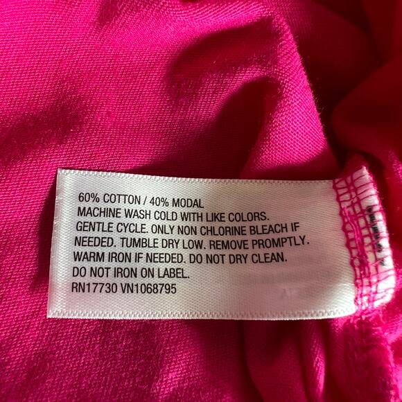 A New Day Women's Dark Pink Extended Shoulder T-Shirt - Size XXL - NWT - Picture 5 of 7